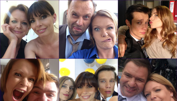 Kto robi najwięcej "selfies" na planie "Prawa Agaty"? ;)